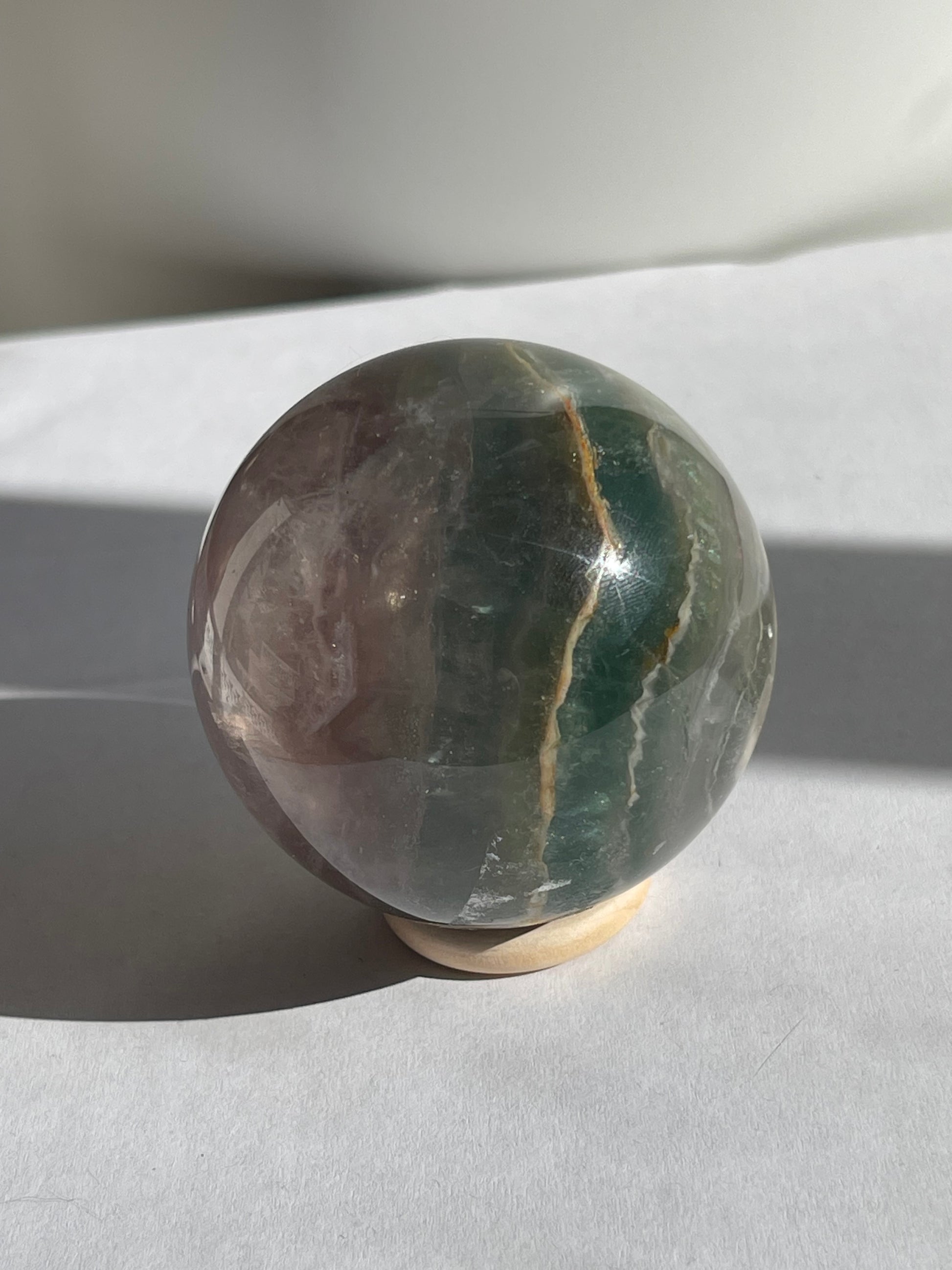Rainbow Fluorite Sphere